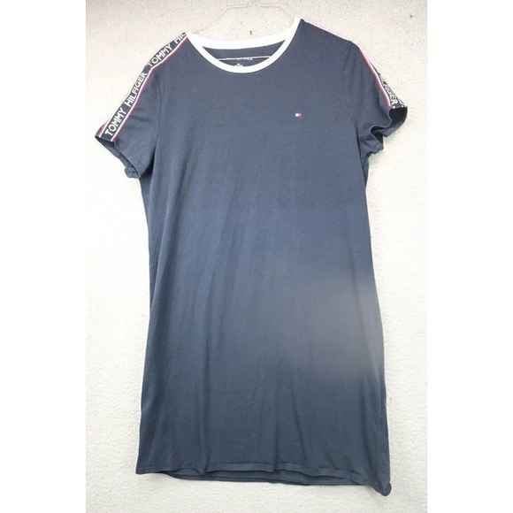 Tommy Hilfiger Women's Shirt Dress-Size Large-Logo - Picture 1 of 8
